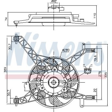 Nissens | Lüfter, Motorkühlung | 85751