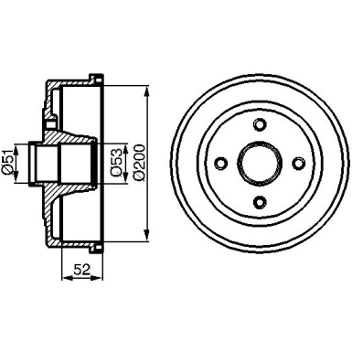 BOSCH | Bremstrommel | 0 986 477 135