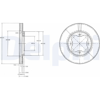 Delphi | Bremsscheibe | BG2798