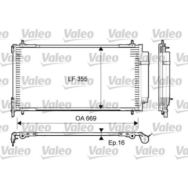 Valeo | Kondensator, Klimaanlage | 814065