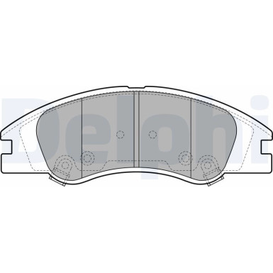 Delphi | Bremsbelagsatz, Scheibenbremse | LP1932