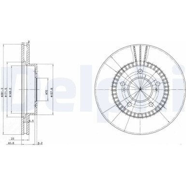 Delphi | Bremsscheibe | BG3061