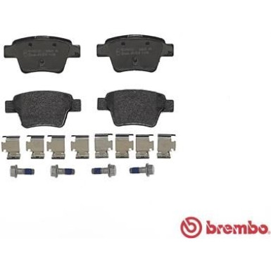 Brembo | Bremsbelagsatz, Scheibenbremse | P 61 080