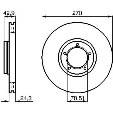 BOSCH | Bremsscheibe | 0 986 478 166