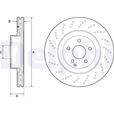 Delphi | Bremsscheibe | BG9188C