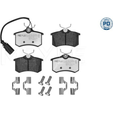 Meyle | Bremsbelagsatz, Scheibenbremse | 025 235 5417/PD