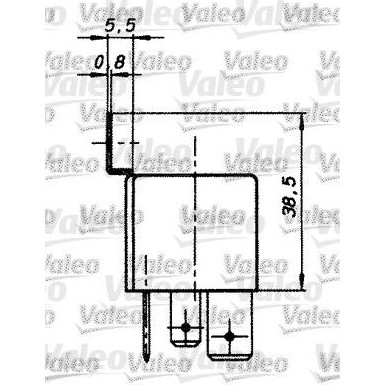 Valeo | Relais, Arbeitsstrom | 643828