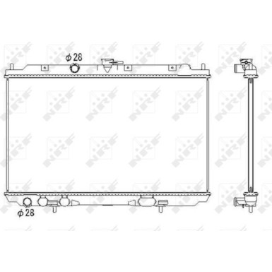 NRF | Kühler, Motorkühlung | 53435