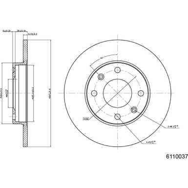 Metzger | Bremsscheibe | 6110037