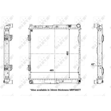 NRF | Kühler, Motorkühlung | 56141