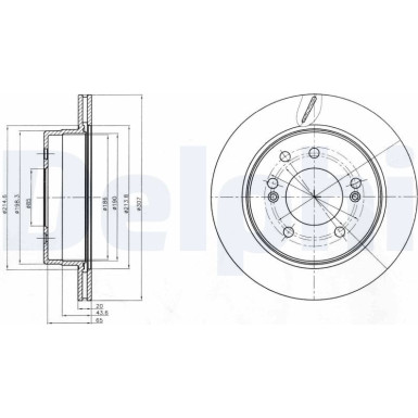 Delphi | Bremsscheibe | BG4273