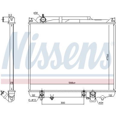 Nissens | Kühler, Motorkühlung | 641776