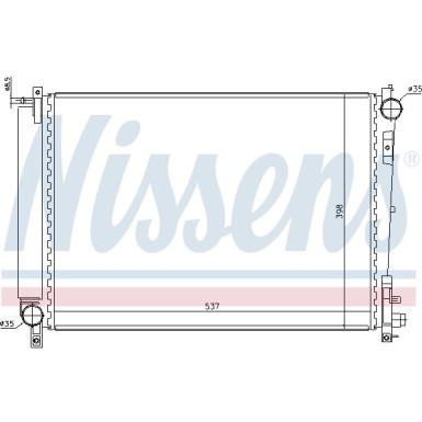 Nissens | Kühler, Motorkühlung | 61006