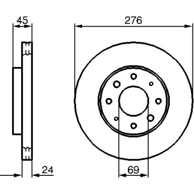 BOSCH | Bremsscheibe | 0 986 479 140