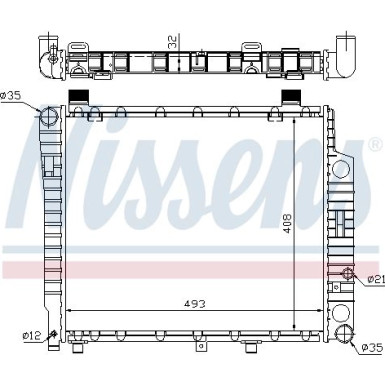 Nissens | Kühler, Motorkühlung | 62754A