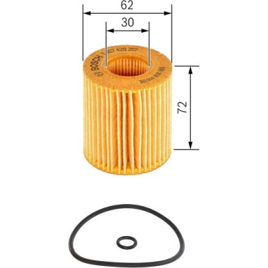 BOSCH 1 457 429 257 Ölfilter