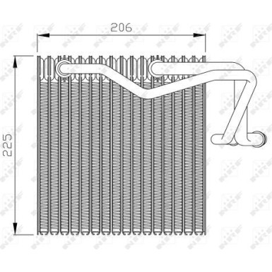 NRF | Verdampfer, Klimaanlage | 36095