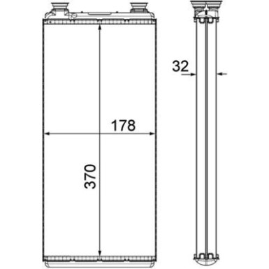 Mahle | Wärmetauscher, Innenraumheizung | AH 5 000P