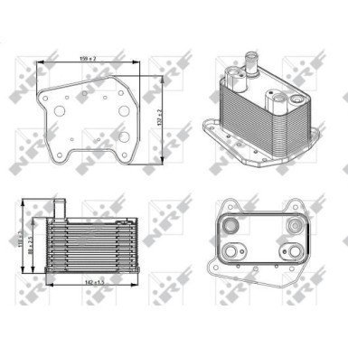 NRF | Ölkühler, Motoröl | 31276