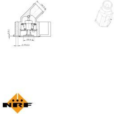 NRF | Thermostat, Kühlmittel | 725115