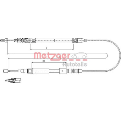 Metzger | Seilzug, Feststellbremse | 11.5769