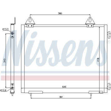 Nissens | Kondensator, Klimaanlage | 94327