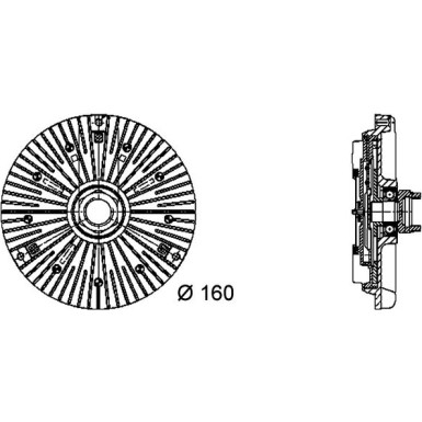 Mahle | Kupplung, Kühlerlüfter | CFC 48 000P