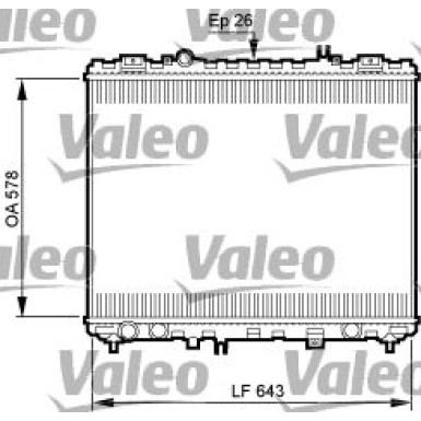 Valeo | Kühler, Motorkühlung | 735506