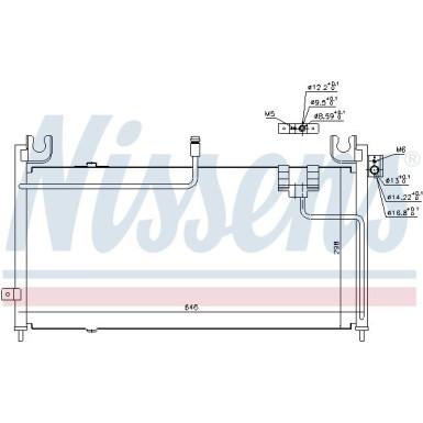 Nissens | Kondensator, Klimaanlage | 94354