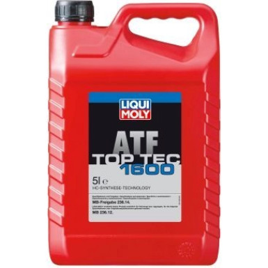 LIQUI MOLY 21176 Top Tec ATF 1600 Automatikgetriebeöl, ATF MB14, 5l, Rot