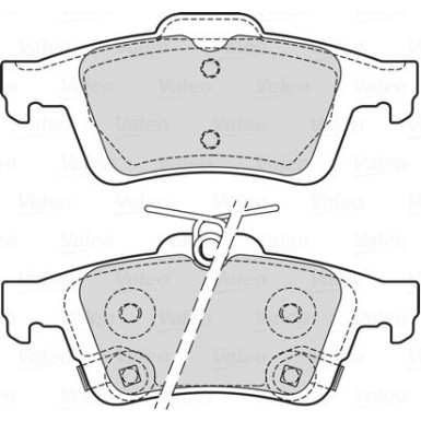 Valeo | Bremsbelagsatz, Scheibenbremse | 601709