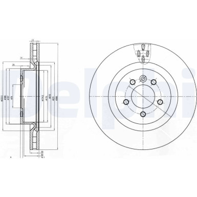 Delphi | Bremsscheibe | BG9007C