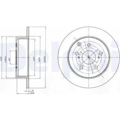 Delphi | Bremsscheibe | BG4303