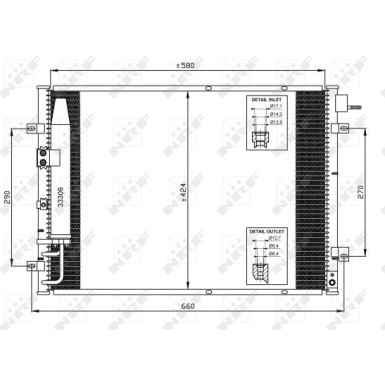 NRF | Kondensator, Klimaanlage | 35515