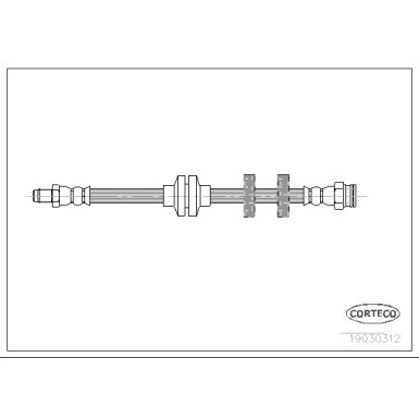 Corteco | Bremsschlauch | 19030312