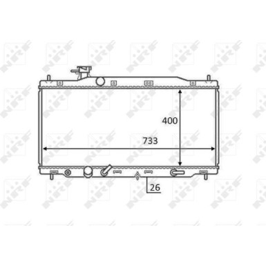 NRF | Kühler, Motorkühlung | 58456