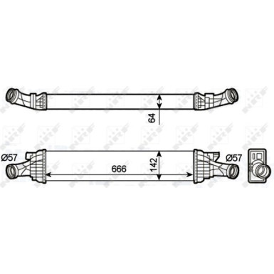 NRF | Ladeluftkühler | 30289