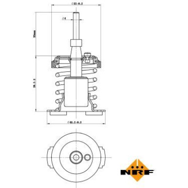 NRF | Thermostat, Kühlmittel | 725093