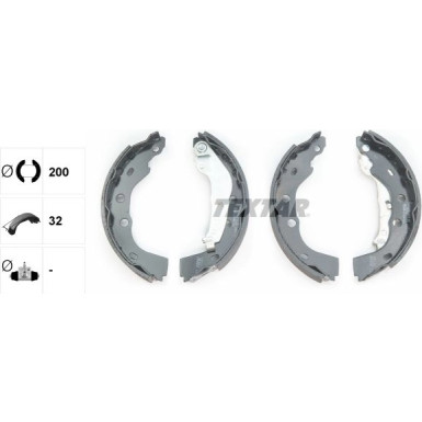 Textar | Bremsbackensatz | 91074800 Textar | Bremsbackensatz | 91074800