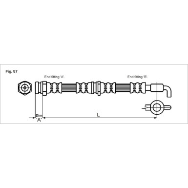 Metzger | Bremsschlauch | 4114780