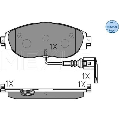 Meyle | Bremsbelagsatz, Scheibenbremse | 025 251 1720/W