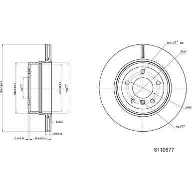 Metzger | Bremsscheibe | 6110877