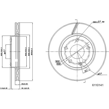 Metzger | Bremsscheibe | 6110141