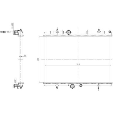 NRF | Kühler, Motorkühlung | 58312A