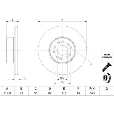 BOSCH | Bremsscheibe | 0 986 478 527