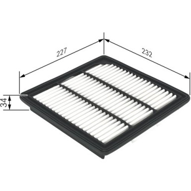 BOSCH F 026 400 407 Luftfilter