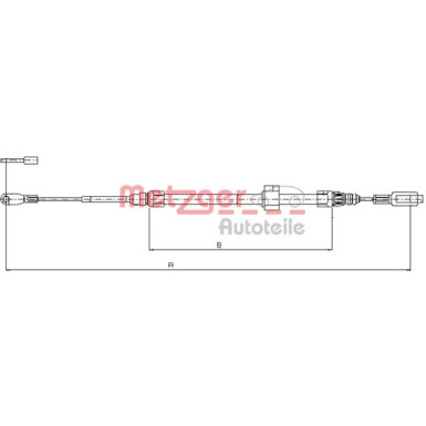 Metzger | Seilzug, Feststellbremse | 10.9884