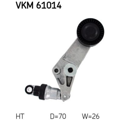 SKF | Spannrolle, Keilrippenriemen | VKM 61014