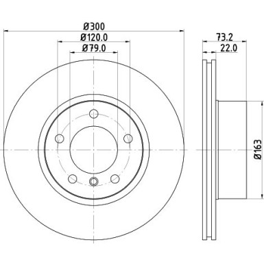 Hella | Bremsscheibe | 8DD 355 118-041