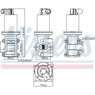 Nissens | AGR-Ventil | 98180